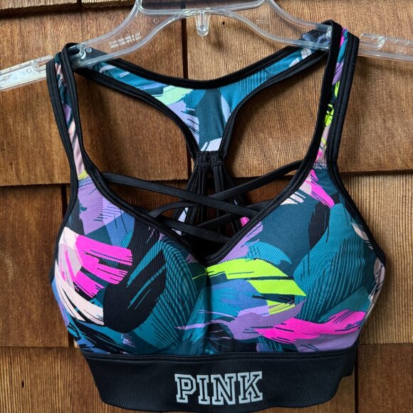EUC PINK Victorias Secret Ultimate Push Up Sports Bra Wireless - Women's X-Small - Picture 1 of 8